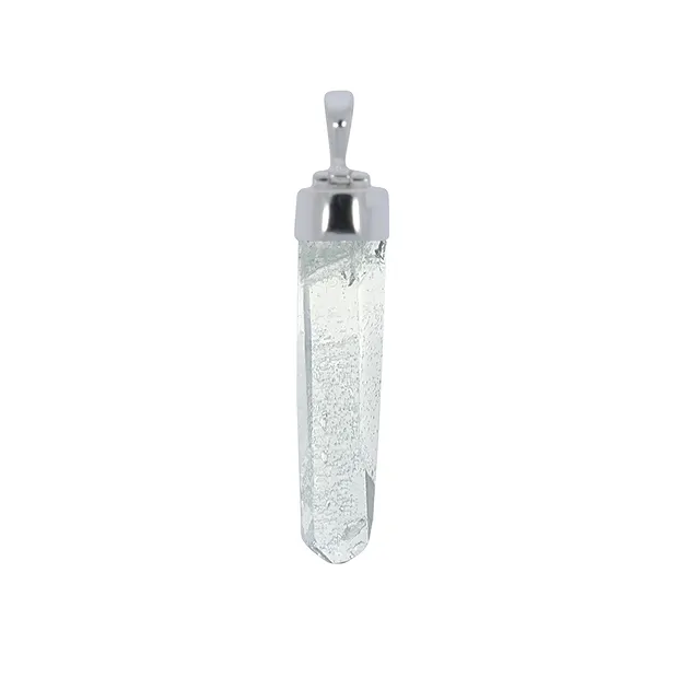 Rock Crystal pendant rough with silver cap, 3.0 - 4.5cm | Marco Schreier