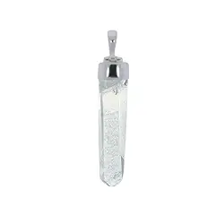 0603525802 Rock Crystal pendant rough with silver cap, 4.0 - 4.5 cm | Marco Schreier
