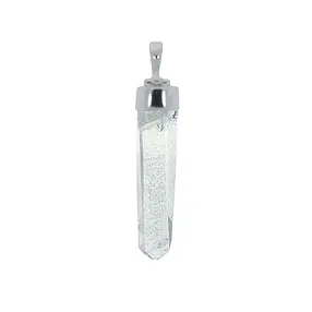 Pendentif Cristal de roche brut avec capuchon en argent, 4,0 - 4,5cm | Marco Schreier