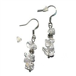 0603540001 Orecchini in argento, Cristallo di rocca, per supporto da terra | Marco Schreier