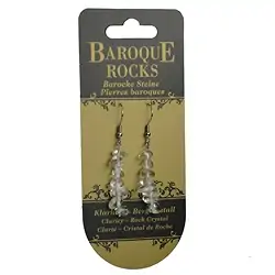 0603540005 Ohrhänger Barock Classic, Bergkristall | Edelsteine, Heilsteine & Schmuck-Handel