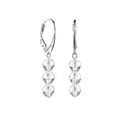 0603545462 Pendientes Cristal de roca 6mm cuentas facetadas, sueltas | Marco Schreier