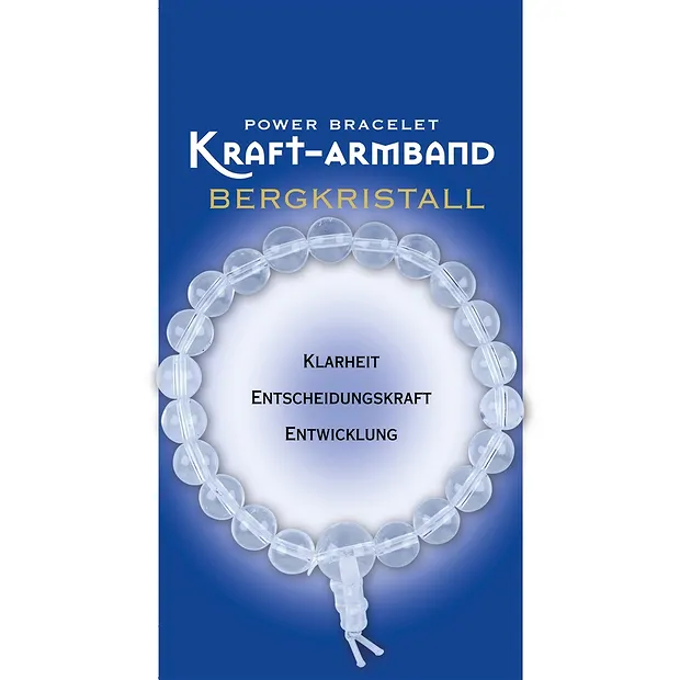 Kraftarmband Bergkristall | Schreier Großhandel Edelsteine, Heilsteine & Schmuck