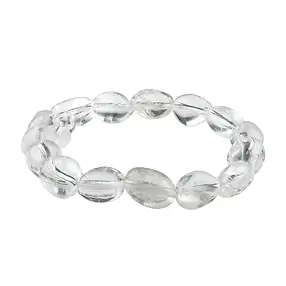 Pulsera, Cristal de roca, pepitas de 10 - 12 mm | Marco Schreier