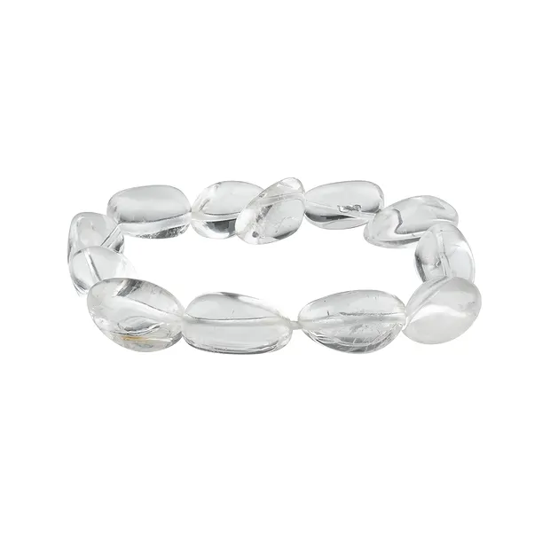 Bracelet, Cristal de roche, 12-14mm Nuggets | Marco Schreier