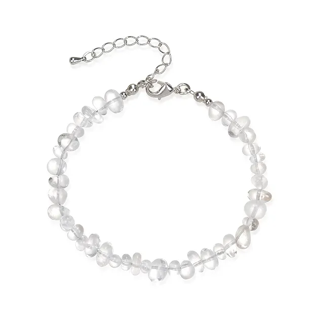 Bracelet Baroque Classic, Rock Crystal | Schreier gems, healing stones & jewelry