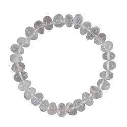 0603550085 Bracelet, Cristal de roche, 08-10mm Nuggets, percé transversalement | Marco Schreier