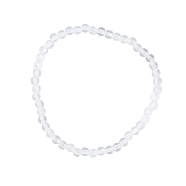 Bracelet, Cristal de roche, 04mm perles rondes | Marco Schreier