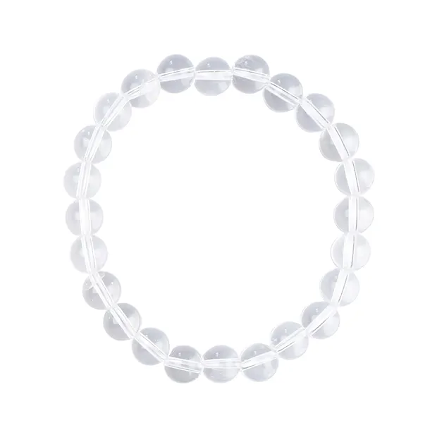 Bracelet, Cristal de roche, 08mm perles rondes | Marco Schreier