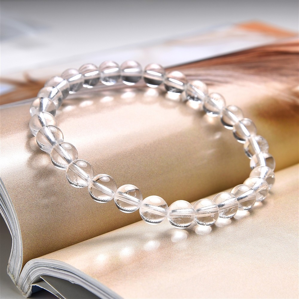 Bracciale, Cristallo di rocca, perline da 06 mm, 15 cm (per bambini) | Marco Schreier
