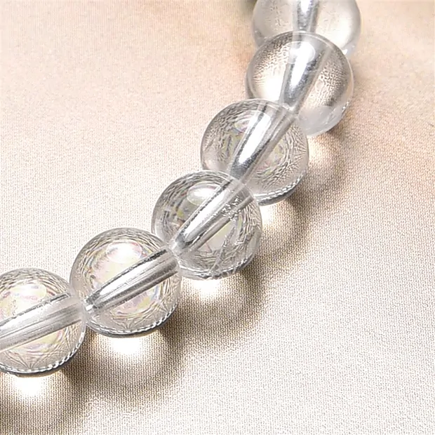 Armband, Bergkristall, 06mm Kugeln, 15cm (für Kinder) | Marco Schreier