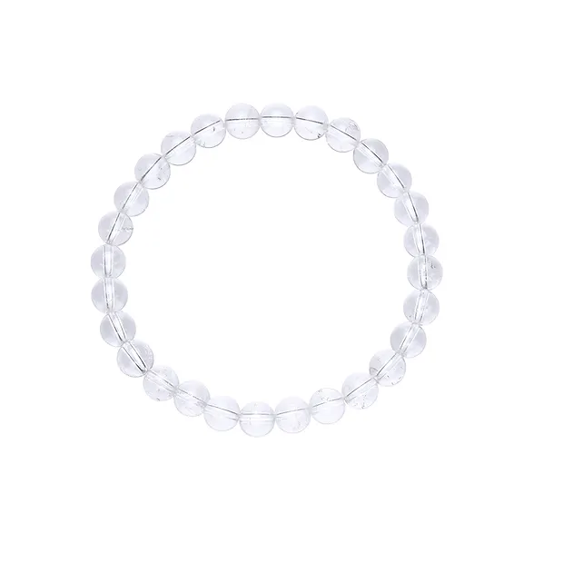 Armband, Bergkristall, 06mm Kugeln, 15cm (für Kinder) | Marco Schreier
