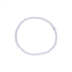 0603550231 Bracelet, Cristal de roche, 03mm boules, facettes, 14cm (court) | Marco Schreier