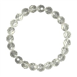 0603551041 Armband, Bergkristall, 04mm Kugeln, facettiert | Marco Schreier