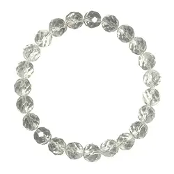 0603551041 Bracelet, Cristal de roche, 04mm boules, facettées | Marco Schreier