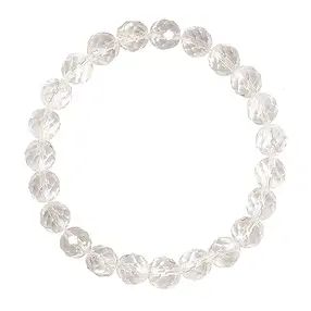 Armband, Bergkristall, 08mm Kugeln, facettiert | Marco Schreier