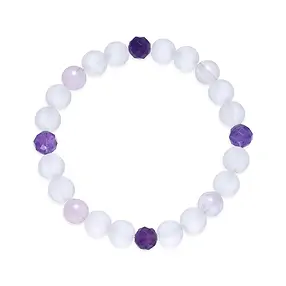Armband, Bergkristall, Amethyst, Rosenquarz, 08mm Kugeln | Marco Schreier