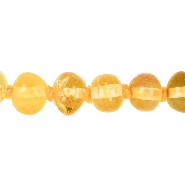 Collier d'ambre pour bébés, perles baroques claires, Fermoir de sécurité | Marco Schreier