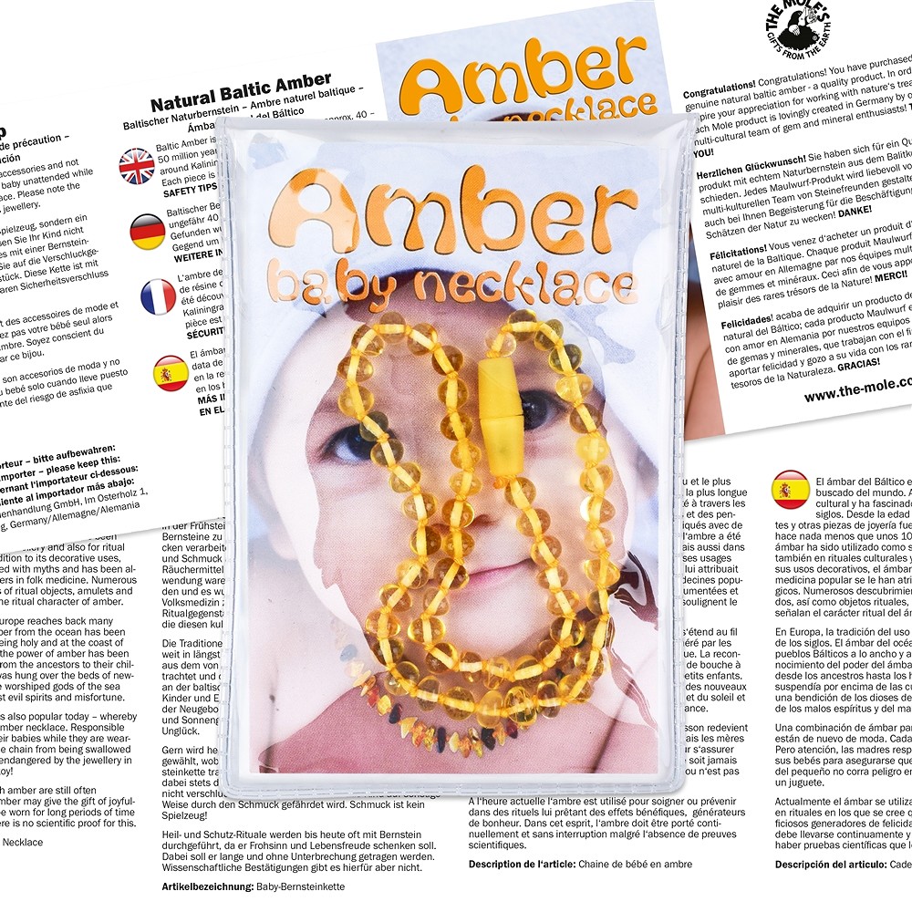 Baby necklace baroque pearls light, safety clasp | Marco Schreier