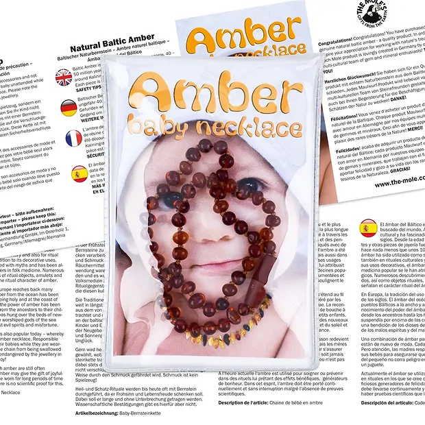 Collana per bambini con perle barocche scure, fermaglio di sicurezza | Marco Schreier