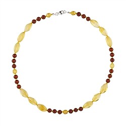 0603612101 Necklace Amber, model 12101, beads, Marquises, 45cm | Marco Schreier