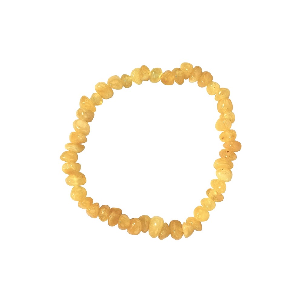 Bracelet Amber sliver milky, 14cm | wholesaler gems, healing stones & jewelry