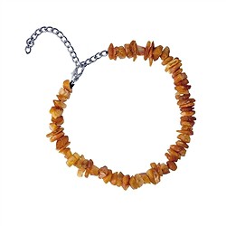 0603617015 Chaîne Ambre pour chiens, fermeture en métal 32 - 50cm (moyen) | Marco Schreier
