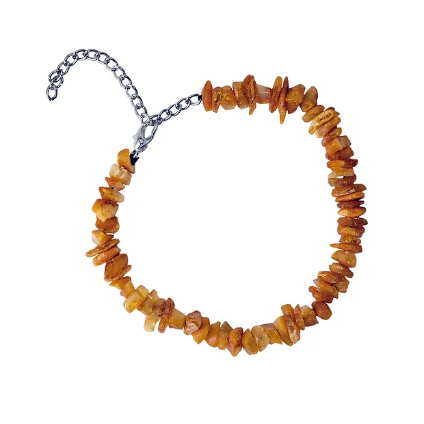 Amber necklace for dogs, metal clasp 32 - 50cm (medium) | Marco Schreier