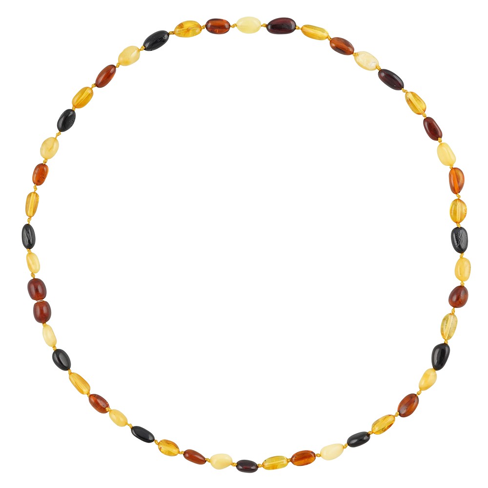Kette Bernstein, Trommelsteine, 52cm | Schreier Edelsteine, Heilsteine & Schmuck