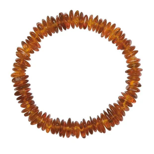 Bracelet Amber sliver dark, 19cm | wholesaler gems, healing stones & jewelry
