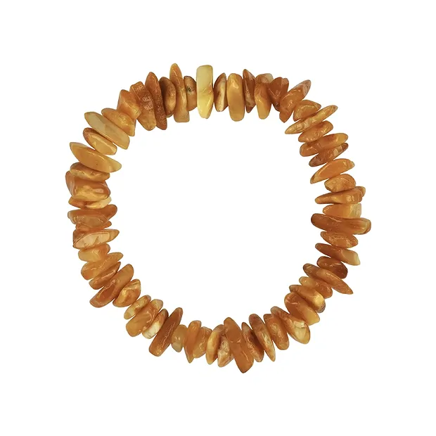 Armband Bernstein Splitter milchig, 19cm | GH Edelsteine, Heilsteine & Schmuck