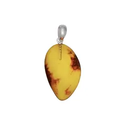 0603625086 Amber cabochon pendant, 4.0 cm | minerals trade - gems, healing stones & jewelry