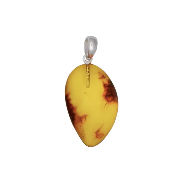 Anhänger Bernstein Cabochon, 4,0cm | Großhandel Edelsteine, Heilsteine & Schmuck