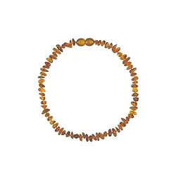 060363231 Necklace Amber sliver, light, 34cm | wholesaler gems, healing stones & jewelry