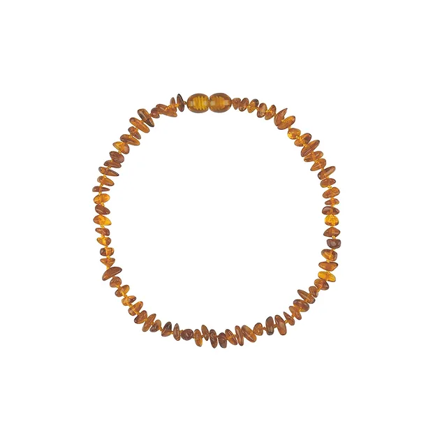 Necklace Amber sliver, light, 34cm | wholesaler gems, healing stones & jewelry