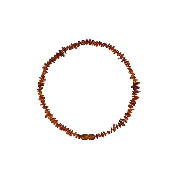 Chaînes Ambre éclaté, foncé, 34cm | Marco Schreier