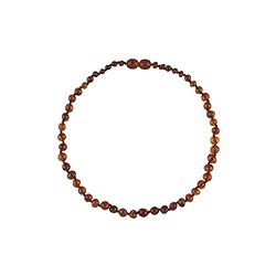 060363237 Chaînes Ambre éclat (rond), foncé, 30 - 34cm | Marco Schreier