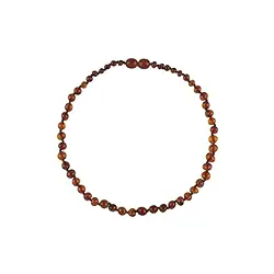 060363237 Collana Ambra sliver (tondeggiante), scura, 30 - 34 cm | Marco Schreier