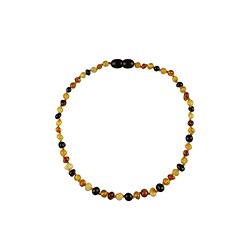 060363239 Chaîne Ambre éclat (rond), multicolore, 30 - 34cm | Marco Schreier