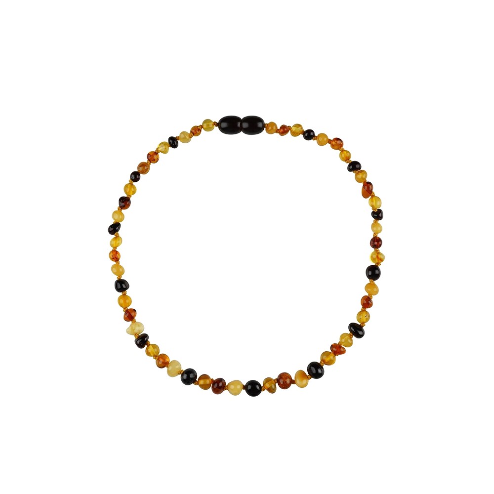 Collar Ámbar astilla (redondo), colorido, 30 - 34cm | Marco Schreier