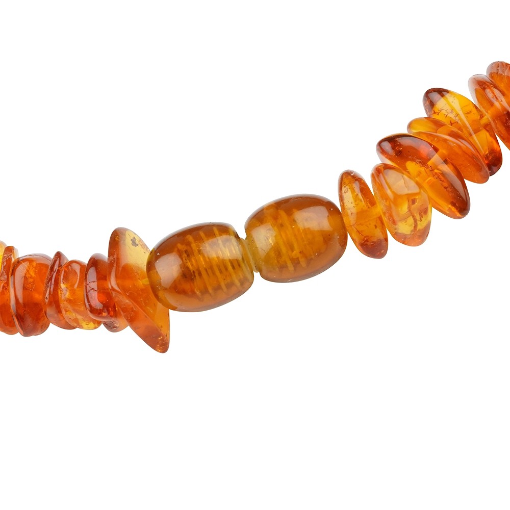 Chaînes Ambre éclaté, foncé, 45cm | Marco Schreier