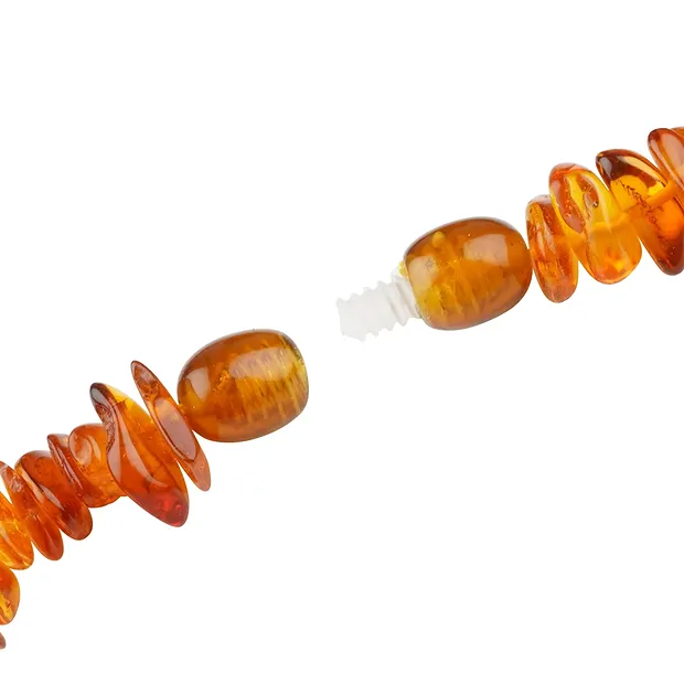 Necklace Amber sliver, dark, 45cm | wholesaler gems, healing stones & jewelry
