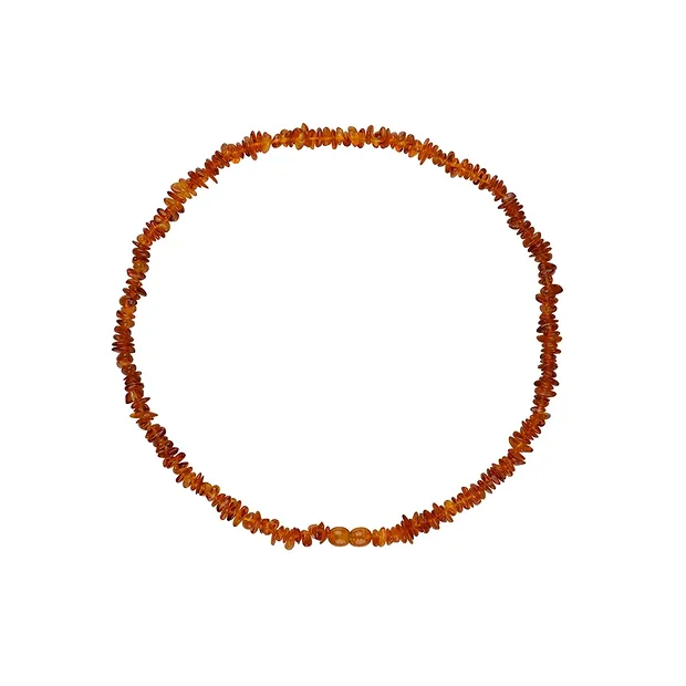 Necklace Amber sliver, dark, 45cm | wholesaler gems, healing stones & jewelry