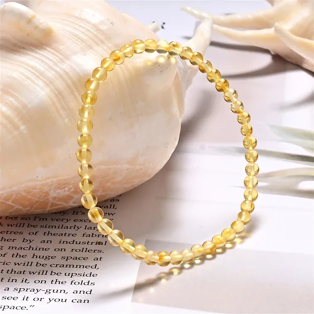 Bracelet, Amber, 0.4 mm, Beads | minerals trade - gems, healing stones & jewelry