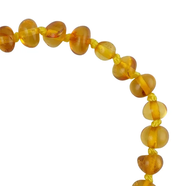 Bracelet Amber baroque stones dark, 14cm, with safety clasp | Marco Schreier