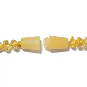 Armband Bernstein Barocksteine milchig, 14cm, Sicherheitsverschluss | Marco Schreier