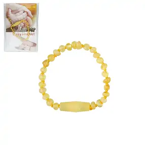 Armband Bernstein Barocksteine milchig, 14cm, Sicherheitsverschluss | Marco Schreier