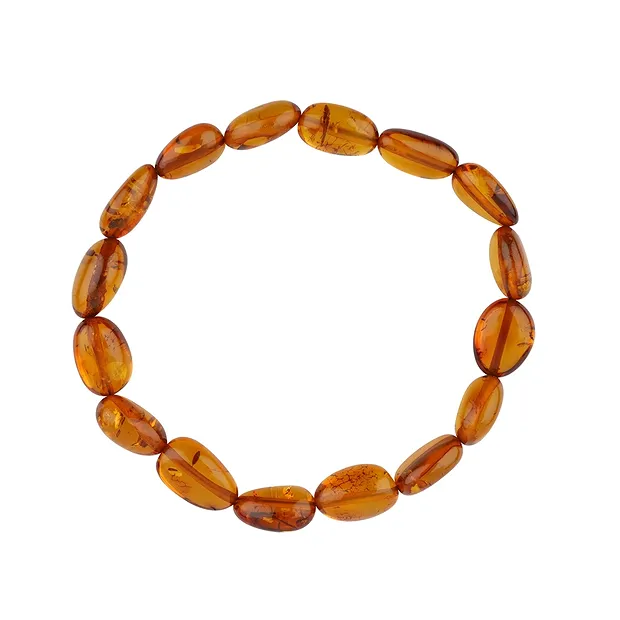 Armband Bernstein Trommelsteine, 20cm | Edelsteine, Heilsteine & Schmuck-Handel