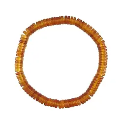 0603659001 Bracelet Ambre disque cognac clair, 2 x 6mm | Marco Schreier