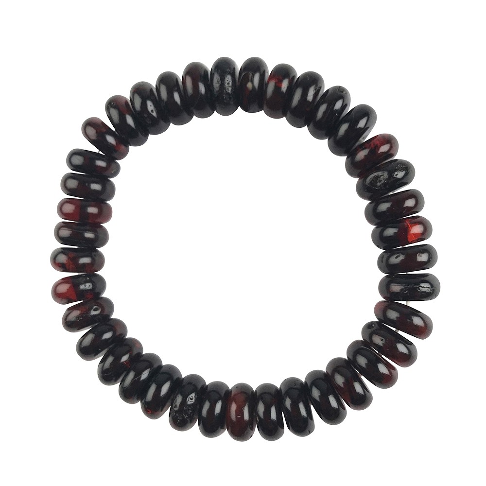 Bracciale a bottone Ambra ciliegia, 05 x 11 mm | Marco Schreier